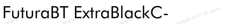 FuturaBT ExtraBlackC字体转换